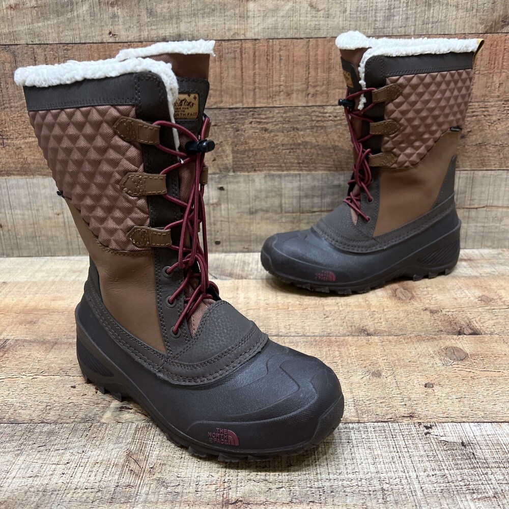 The North Face Waterproof Alpine Fun Womens Winter Snow Boots Brown Size 6